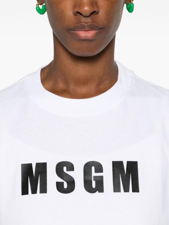  엠에스지엠 반팔 티셔츠 3641MDM9224700201 WHITE DOM - MSGM