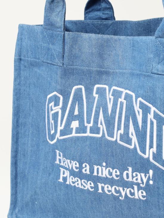 25SS 가니 토트백 A5599 630 Denim - GANNI