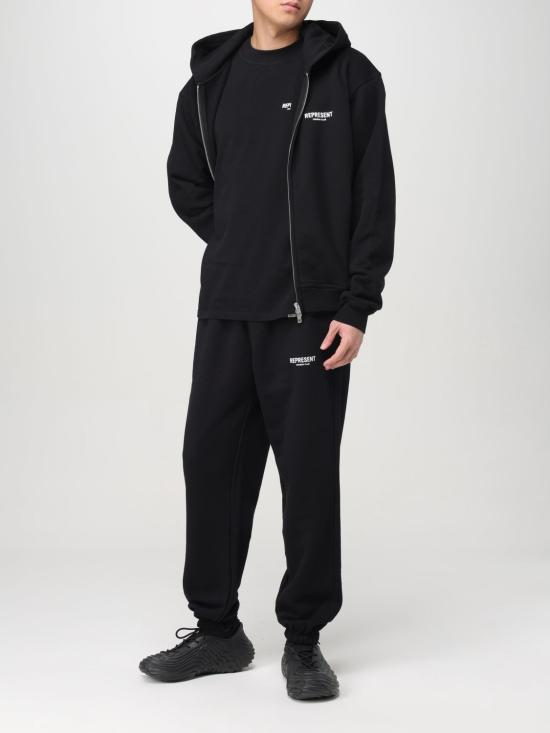 26SS 리프레젠트 후드 티셔츠 OCM41122 BLACK Black - REPRESENT