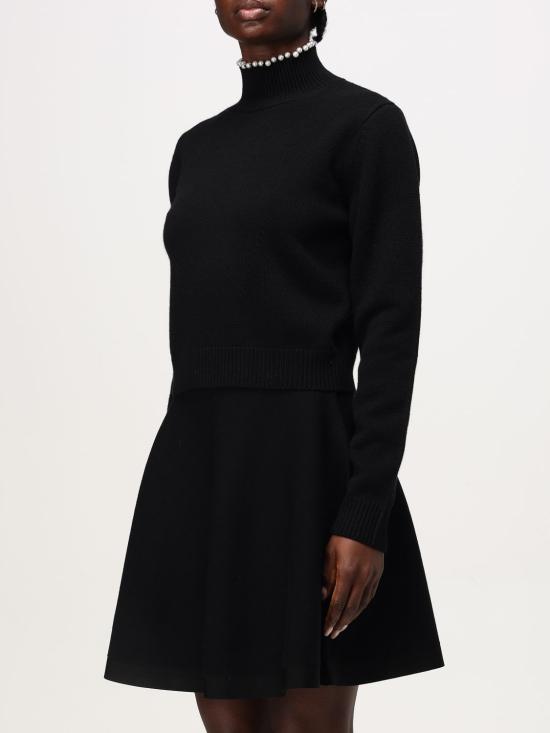 24FW 니나리찌 터틀넥 24AMPU010ML0563 U9000 Black - NINA RICCI