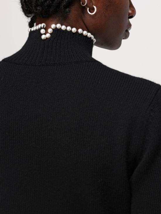 24FW 니나리찌 터틀넥 24AMPU010ML0563 U9000 Black - NINA RICCI