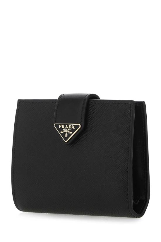 26FW 프라다 스몰 레더 월렛 1MV204 2DYG F0002 BLACK DOM - PRADA