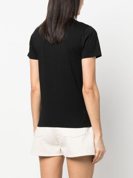  메종키츠네 반팔 티셔츠 KW00107KJ0008P199 BLACK DOM - MAISON KITSUNE