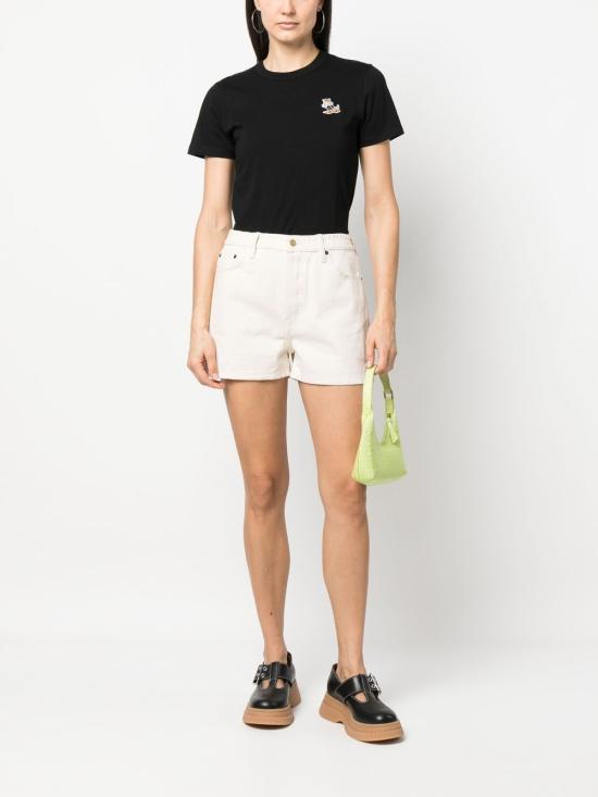  메종키츠네 반팔 티셔츠 KW00107KJ0008P199 BLACK DOM - MAISON KITSUNE