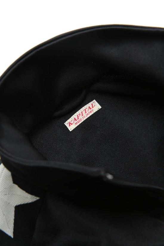  캐피탈 봄버 자켓 Kapital Smooth Jersey Standman & Woman 트랙 재킷 블랙 - KAPITAL