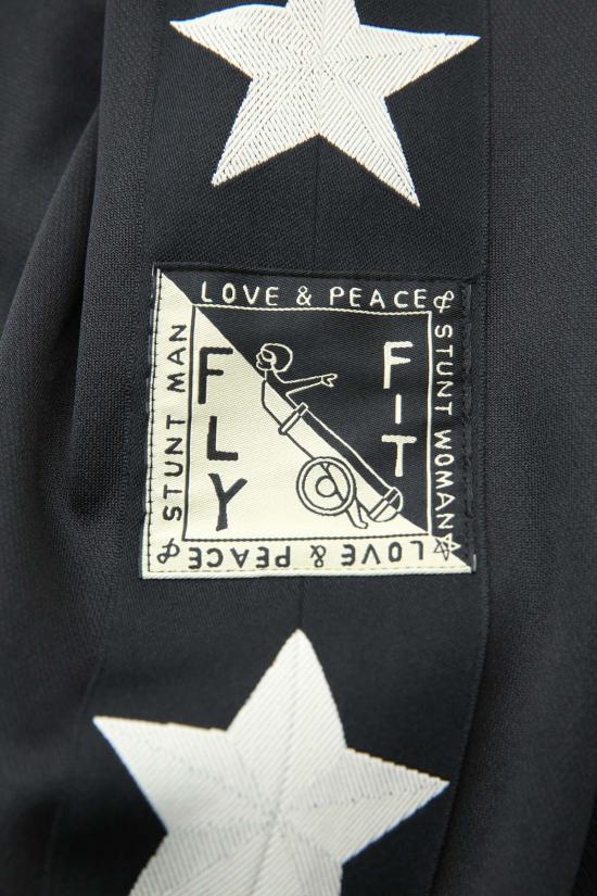  캐피탈 봄버 자켓 Kapital Smooth Jersey Standman & Woman 트랙 재킷 블랙 - KAPITAL