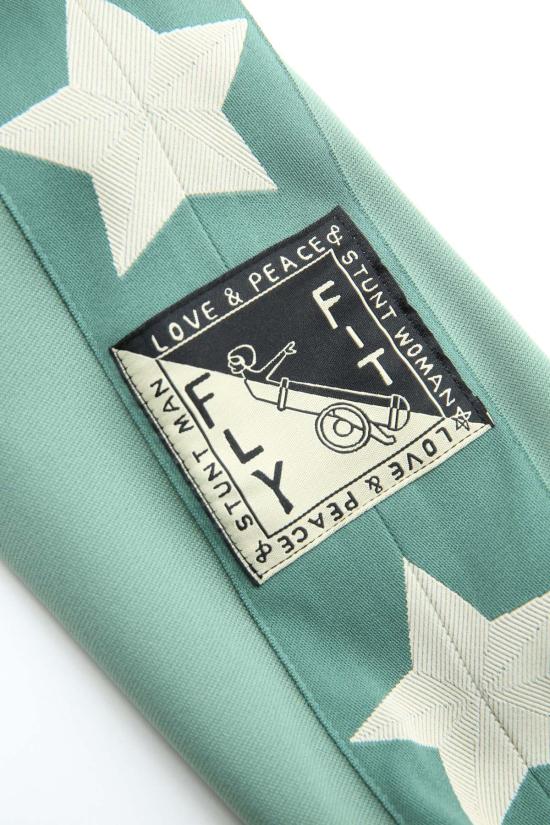  캐피탈 자켓 Kapital Smooth Jersey Standman & Woman 트랙 재킷 라이트 그린 - KAPITAL