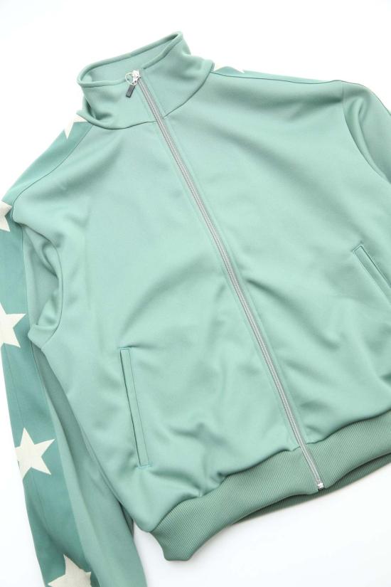  캐피탈 자켓 Kapital Smooth Jersey Standman & Woman 트랙 재킷 라이트 그린 - KAPITAL