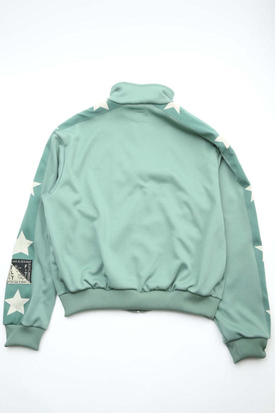  캐피탈 자켓 Kapital Smooth Jersey Standman & Woman 트랙 재킷 라이트 그린 - KAPITAL