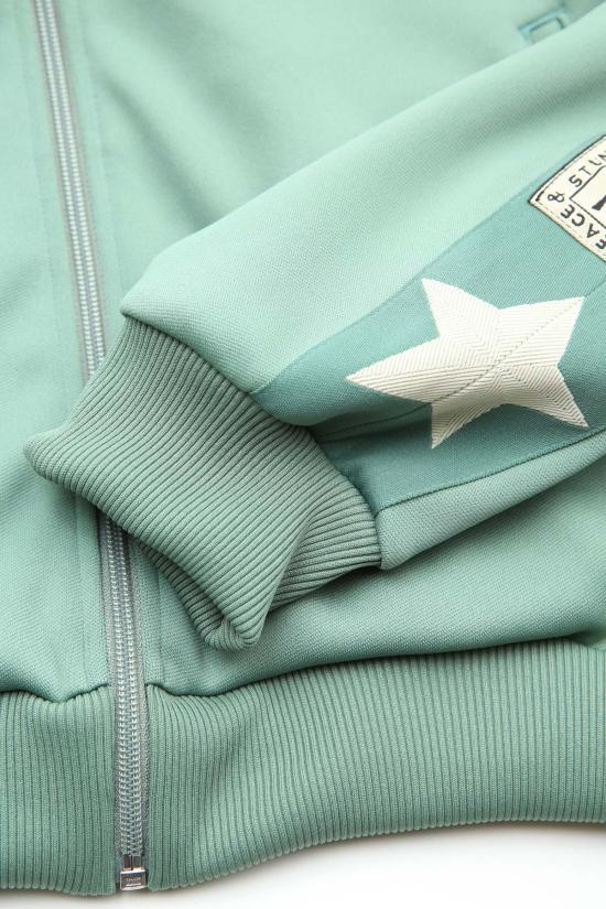  캐피탈 자켓 Kapital Smooth Jersey Standman & Woman 트랙 재킷 라이트 그린 - KAPITAL