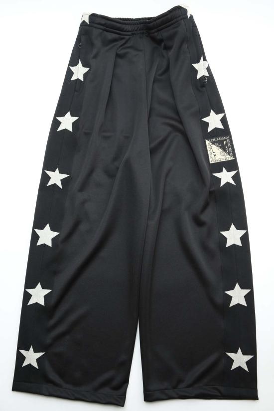  캐피탈 트레이닝/조거 팬츠 Kapital Smooth Jersey Stantman & Woman Baggy Track Pants 블랙