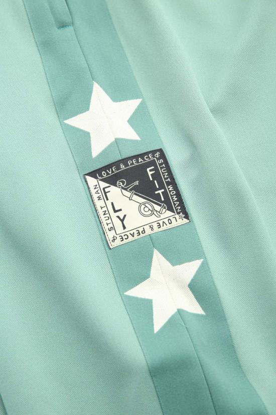  캐피탈 트레이닝/조거 팬츠 Kapital Smooth Jersey Stantman & Woman Baggy Track Pants 라이트 그린 - KAPITAL