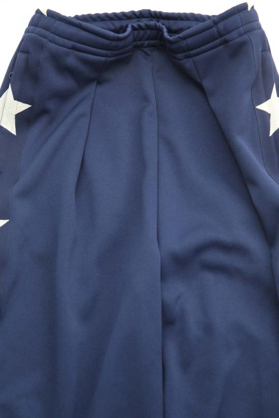  캐피탈 트레이닝/조거 팬츠 Kapital Smooth Jersey 스턴트맨 & 우먼 배기 트랙 팬츠 네이비 - KAPITAL