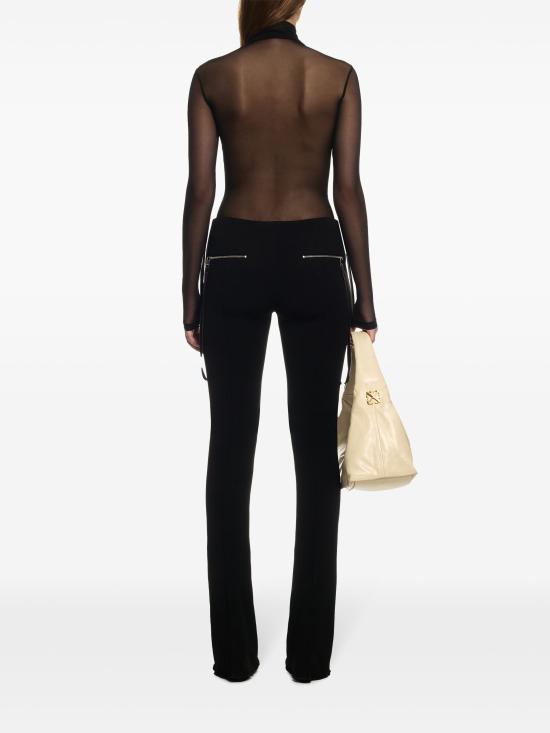 25SS 오프화이트 긴팔 티셔츠 OWAD122S25JER001 1001 BLACK WHITE - OFF WHITE