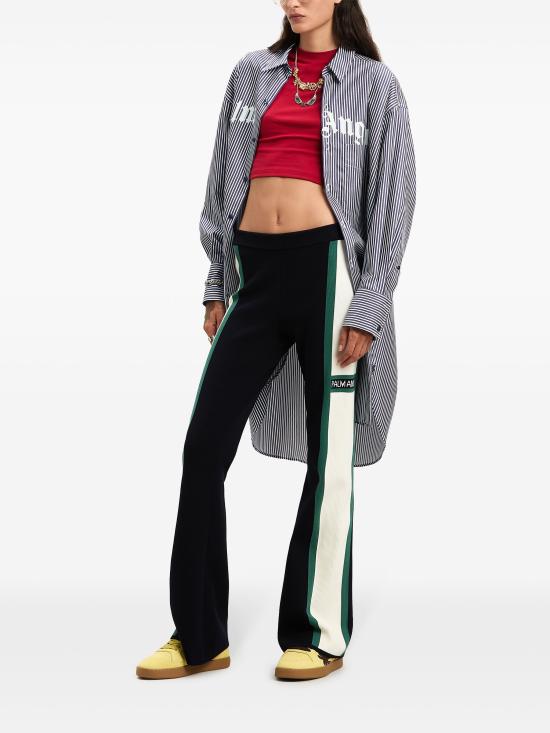 25SS 팜앤젤스 미디 원피스 PWDG002S25FAB001 4603 NAVY BLUE OFF WHITE - PALM ANGELS