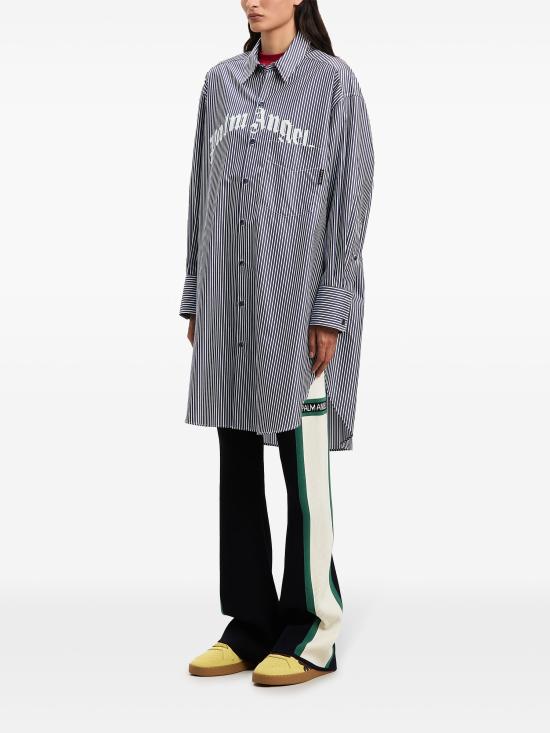 25SS 팜앤젤스 미디 원피스 PWDG002S25FAB001 4603 NAVY BLUE OFF WHITE - PALM ANGELS