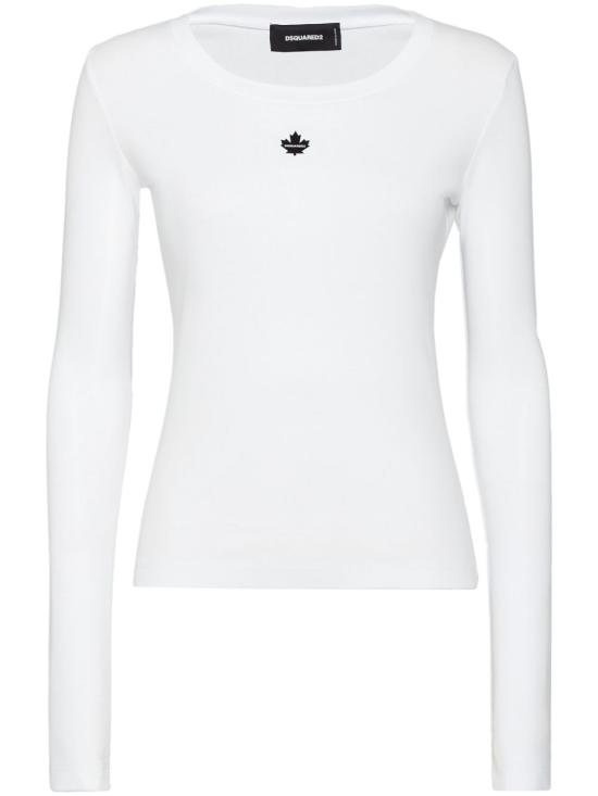 25SS 디스퀘어드2 긴팔 티셔츠 S75GD0428D20021 100 WHITE