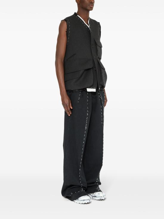 25SS 마르지엘라 베스트 S50FB0109S44578 855M GREY MELANGE - MAISON MARGIELA