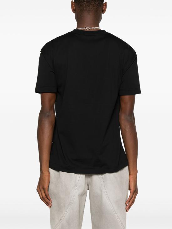 25SS 팜앤젤스 탑 PMAA001S25JER00B 1003 BLACK OFF WHITE - PALM ANGELS