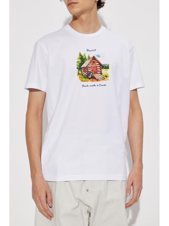 25SS 디스퀘어드2 반팔 티셔츠 S74GD1397D20020 100 WHITE - DSQUARED2