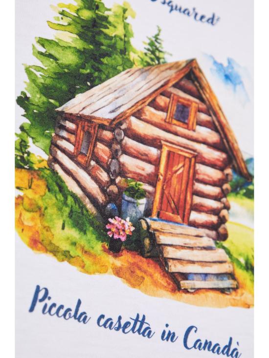 25SS 디스퀘어드2 반팔 티셔츠 S74GD1397D20020 100 WHITE - DSQUARED2