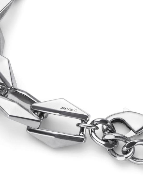 25SS 지미추 팔찌 DIAMOND CHN BRACELET CZI ANTIQUE SILVER - JIMMY CHOO