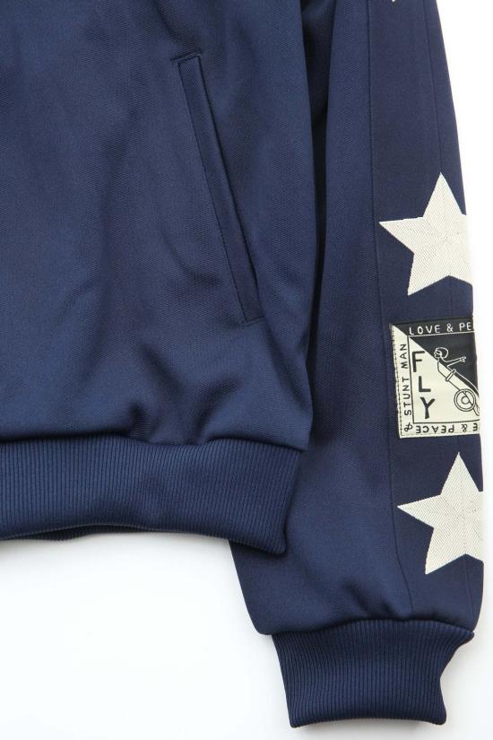  캐피탈 자켓 Kapital Smooth Jersey Standman & Woman 트랙 재킷 네이비 - KAPITAL