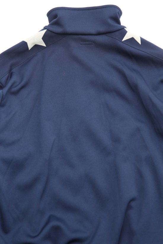  캐피탈 자켓 Kapital Smooth Jersey Standman & Woman 트랙 재킷 네이비 - KAPITAL