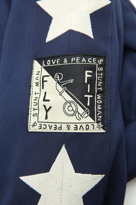  캐피탈 자켓 Kapital Smooth Jersey Standman & Woman 트랙 재킷 네이비 - KAPITAL