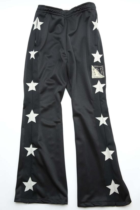  캐피탈 트레이닝/조거 팬츠 Kapital Smooth Jersey 스턴트맨 & 우먼 트랙 팬츠 블랙