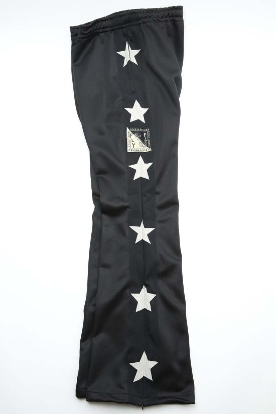  캐피탈 트레이닝/조거 팬츠 Kapital Smooth Jersey 스턴트맨 & 우먼 트랙 팬츠 블랙 - KAPITAL