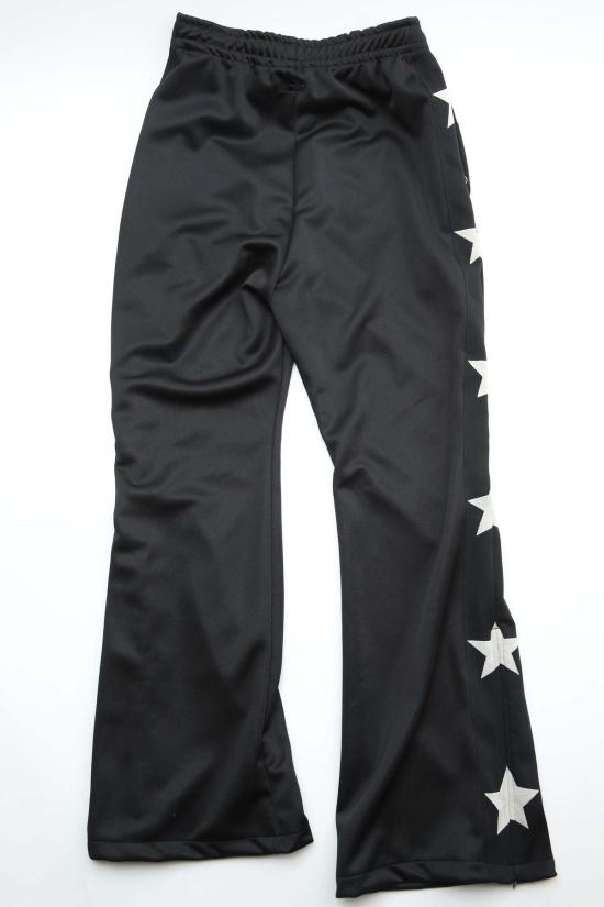  캐피탈 트레이닝/조거 팬츠 Kapital Smooth Jersey 스턴트맨 & 우먼 트랙 팬츠 블랙 - KAPITAL