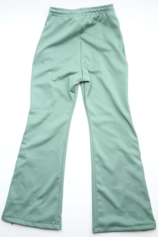  캐피탈 스트레이트 팬츠 Kapital Smooth Jersey Stantman & Woman 트랙 팬츠 라이트 그린 - KAPITAL