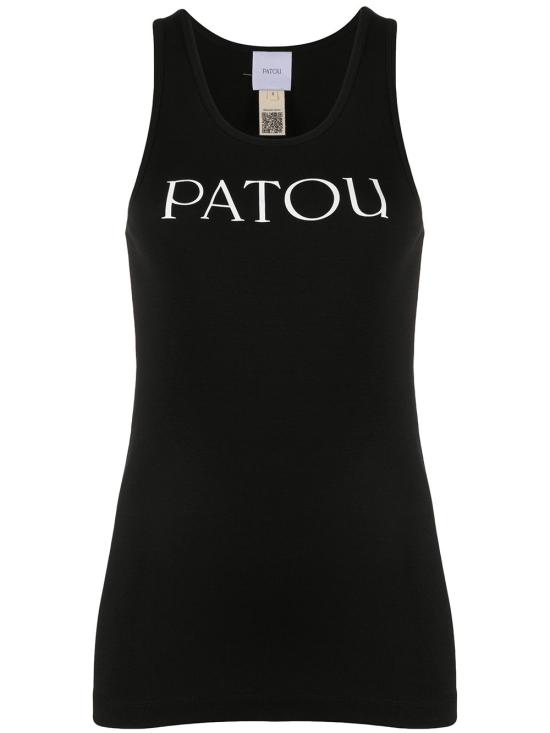 24FW 파투 민소매 티셔츠 JE0159994 999B BLACK - PATOU
