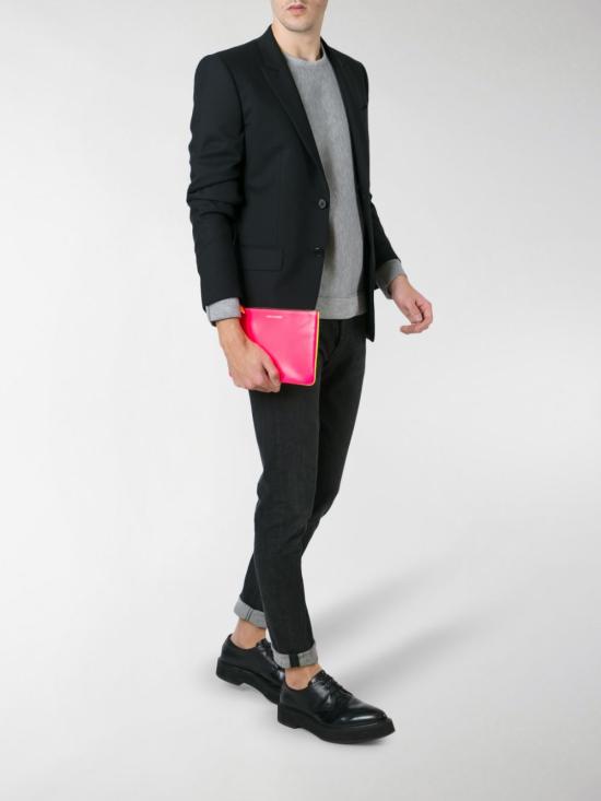 24FW 꼼데가르송 지갑 SA5100SF PINK YELLOW - COMME DES GARCONS