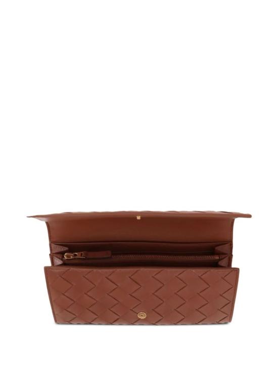 24FW 보테가베네타 지갑 742936 VCPP3 2650 WOOD GOLD - BOTTEGA VENETA