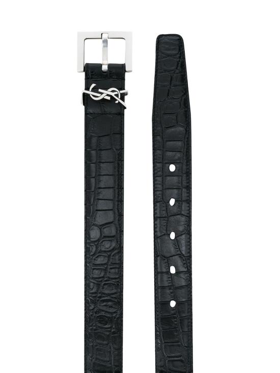 24FW 생로랑 벨트 634440 DZE0E 1000 NERO - SAINT LAURENT