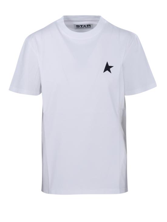 24FW 골든구스 반팔 티셔츠 GWP01220 P000593 10364 OPTIC WHITE BLACK