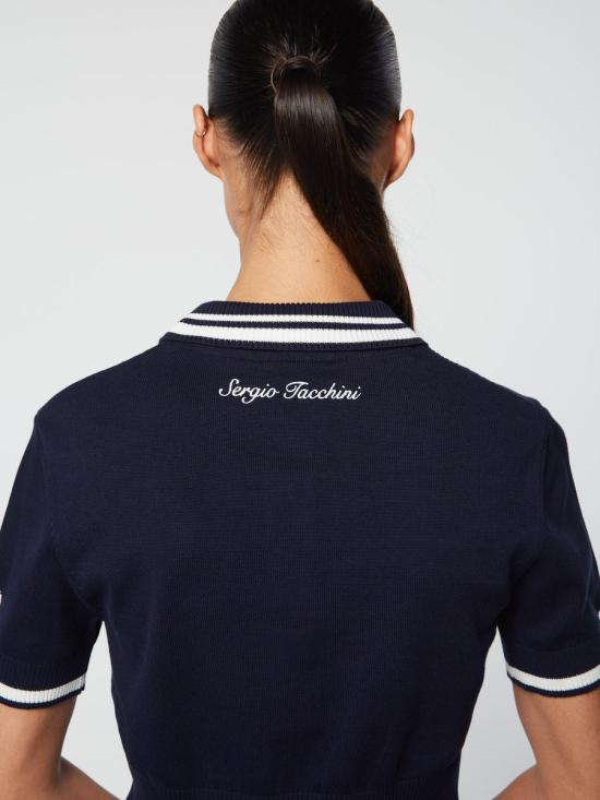  세르지오 타키니 반팔 티셔츠 UKS24W10118MARITIME BLUE DOM - SERGIO TACCHINI