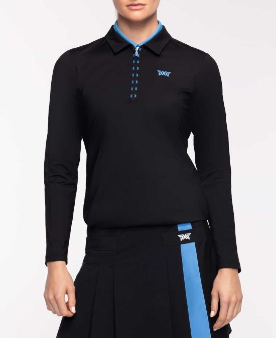  피엑스지 긴팔 티셔츠 WF23ATP247 BLACK DOM