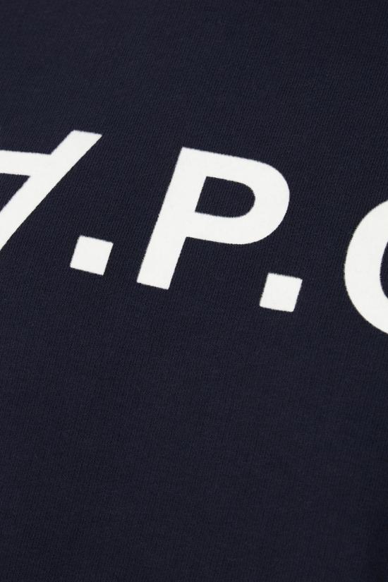 25SS 아페쎄 긴팔 티셔츠 COHBNM27907 TIQ DARK NAVY ECRU - A.P.C.