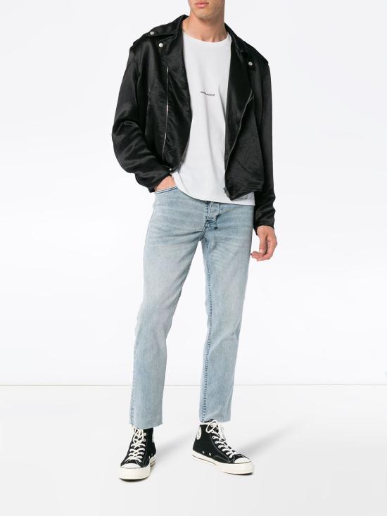  생로랑 반팔 티셔츠 464572YB2DQ9000 DOM - SAINT LAURENT