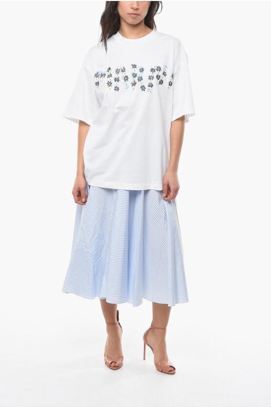  마르니 반팔 티셔츠 THJET49EPMUSCT06DLW01 DOM - MARNI