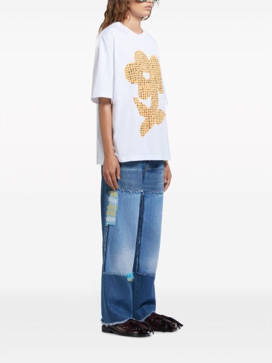  마르니 반팔 티셔츠 THJET49P03USCW19FWW01 DOM - MARNI