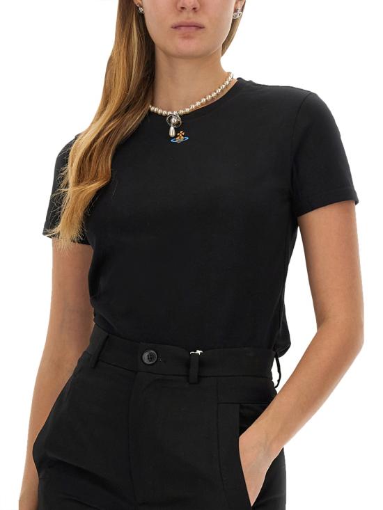 24FW 비비안웨스트우드 반팔 티셔츠 3G010017J001MN401 DOM - VIVIENNE WESTWOOD