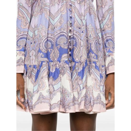 25SS 짐머만 숏 원피스 2469DRS254 PURPL PURPLE BLUE - ZIMMERMANN