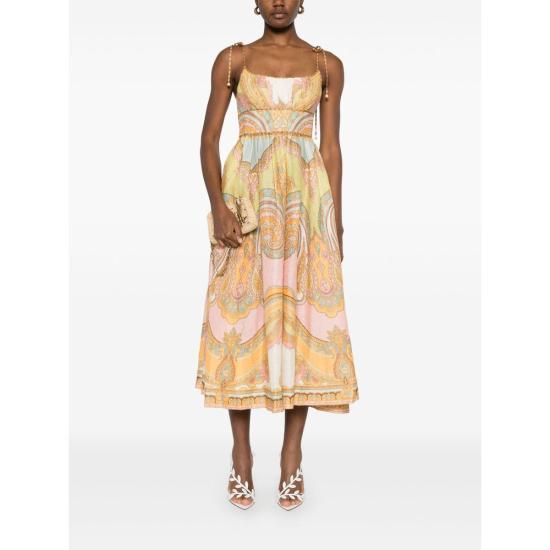 25SS 짐머만 숏 원피스 2465DRS254 GOLD YELLOW - ZIMMERMANN