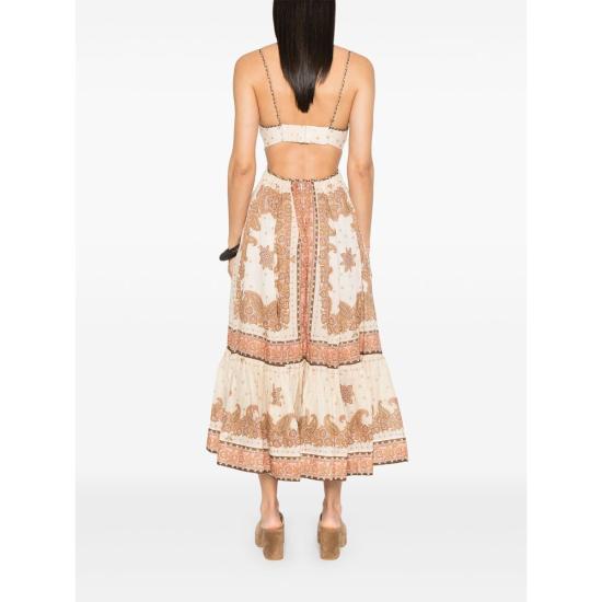 25SS 짐머만 숏 원피스 1746DRS254 ORANG NEUTRALS PINK - ZIMMERMANN