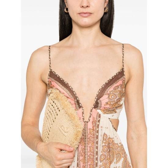 25SS 짐머만 숏 원피스 1746DRS254 ORANG NEUTRALS PINK - ZIMMERMANN