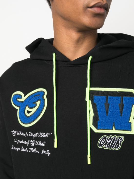  오프화이트 후드 티셔츠 OMBB097S23FLE0091069 DOM - OFF WHITE